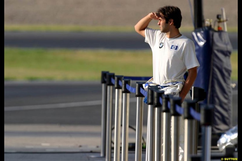 Antonio Pizzonia, Jerez testing, Friday July 16th, 2004.