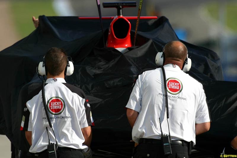 BAR-Honda,  Jerez testing, Thursday July 15th, 2004.