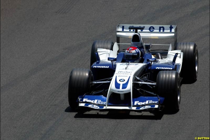 Marc Gene, BMW-Williams, Jerez testing, Wednesday July 14th, 2004.