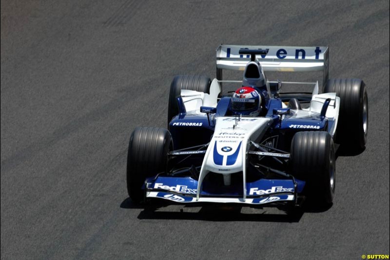 Marc Gene, BMW-Williams,  Jerez testing, Wednesday July 14th, 2004.