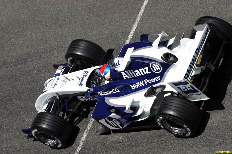 Marc Gene, BMW-Williams, Jerez testing, Wednesday July 14th, 2004.