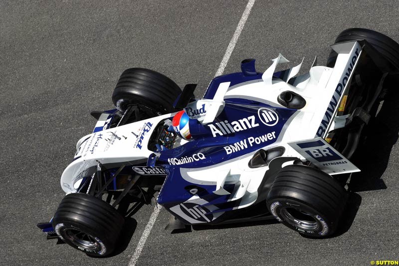 Marc Gene, BMW-Williams,  Jerez testing, Wednesday July 14th, 2004.