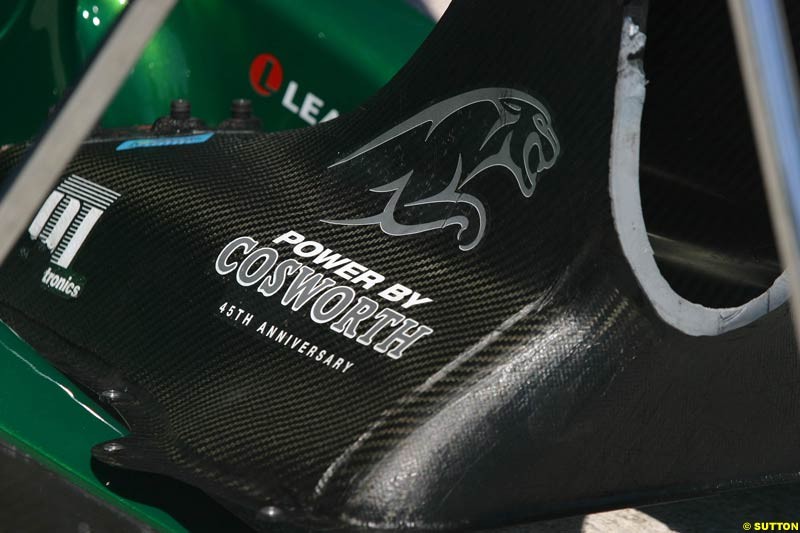 Jaguar, Jerez testing, TuesdayJuly 13th, 2004.