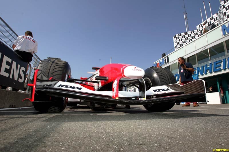 Toyota,  German GP, Thursday July 22nd, 2004.