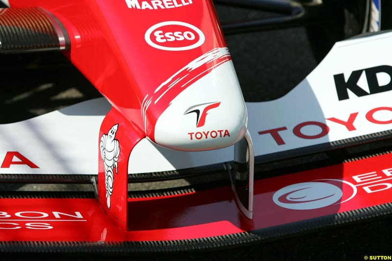 Toyota, German GP, Thursday July 22nd, 2004.