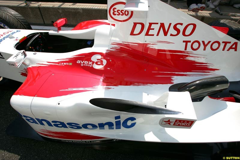 Toyota, German GP, Thursday July 22nd, 2004.
