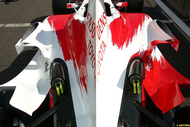 Toyota, German GP, Thursday July 22nd, 2004.
