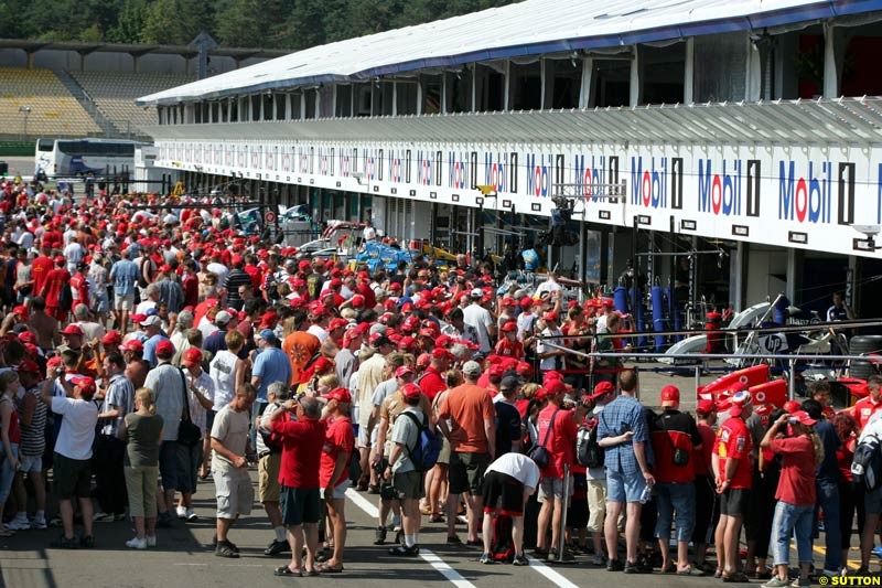 German GP, Thursday July 22nd, 2004.