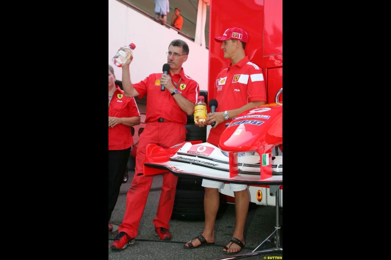 Michael Schumacher,  German GP, Thursday July 22nd, 2004.