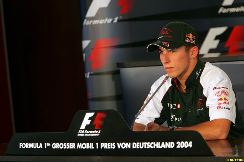 Christian Klien,  German GP, Thursday July 22nd, 2004.