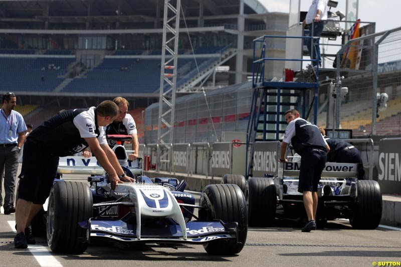 BMW-Williams, German GP, Thursday July 22nd, 2004.