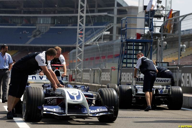 BMW-Williams,  German GP, Thursday July 22nd, 2004.