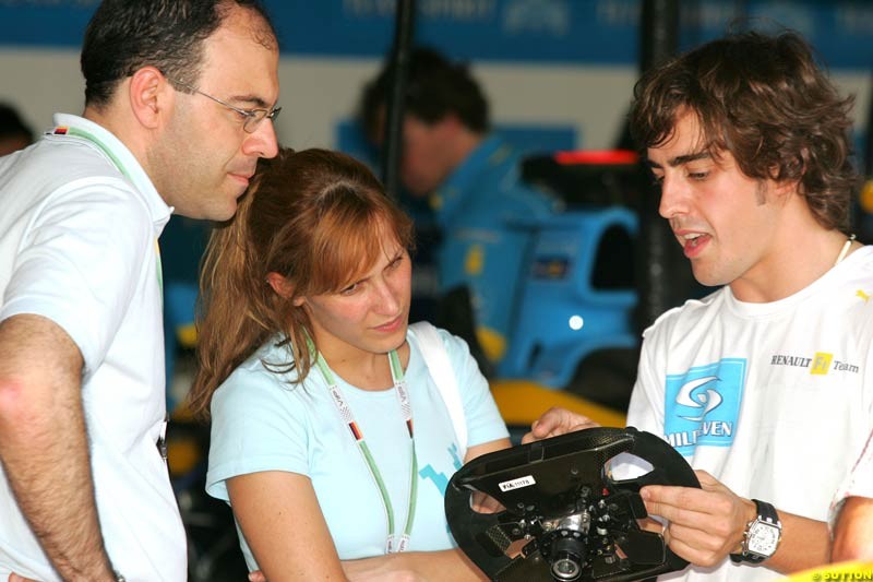 Fernando Alonso, German GP, Thursday July 22nd, 2004.