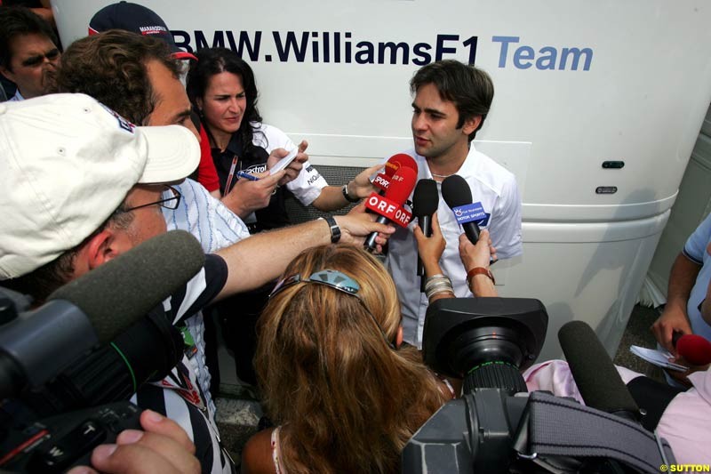 Antonio Pizzonia, German GP, Thursday July 22nd, 2004.