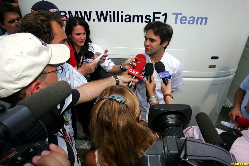 Antonio Pizzonia,  German GP, Thursday July 22nd, 2004.