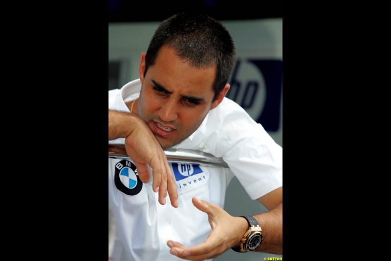 Juan Pablo Montoya, German GP, Thursday July 22nd, 2004.