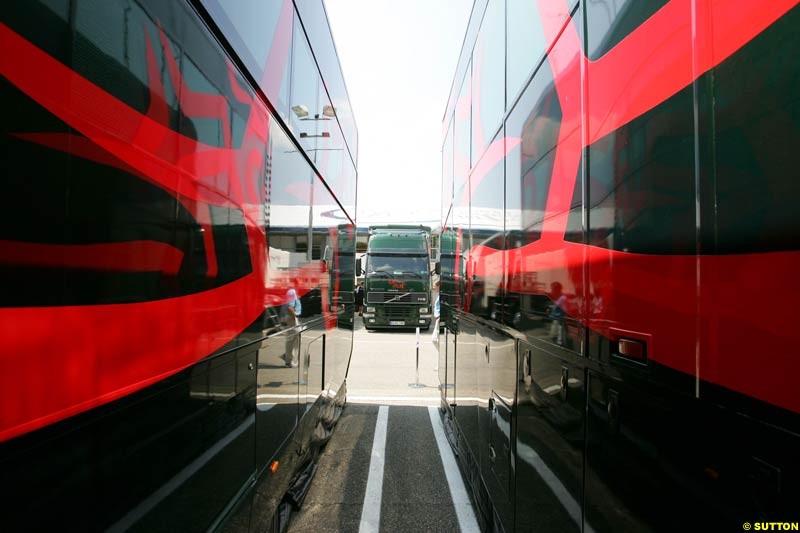Ferrari, German GP, Thursday July 22nd, 2004.