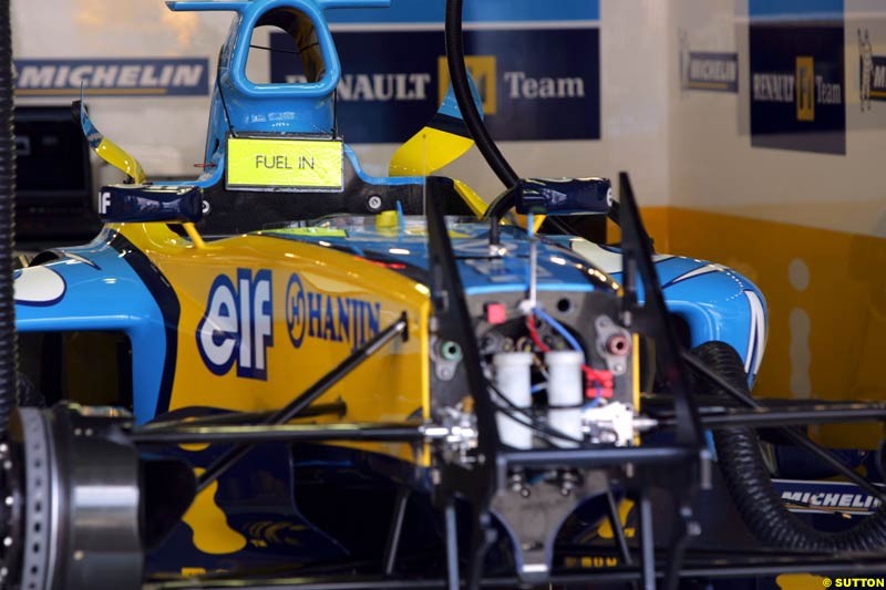 Renault, German GP, Thursday July 22nd, 2004.