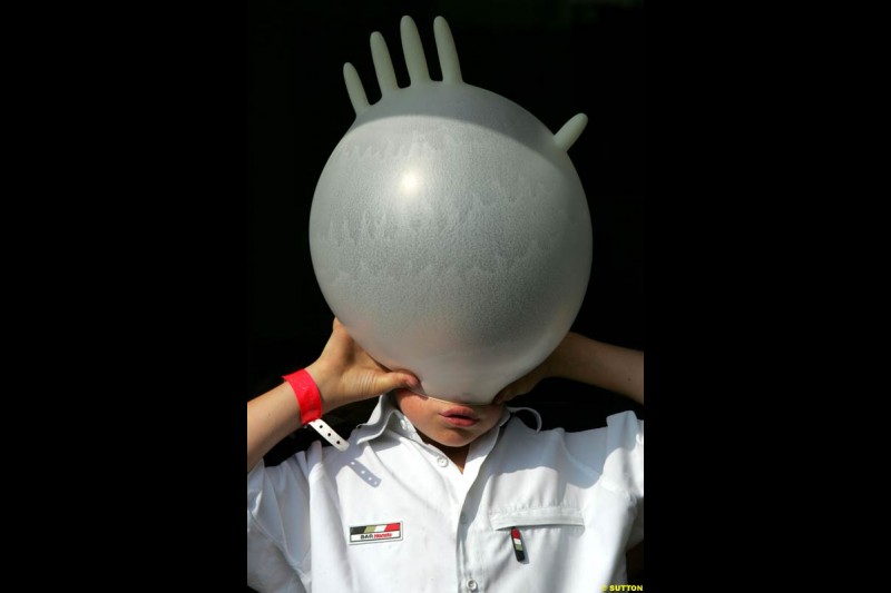 David Richards' son, German GP, Saturday July 25th, 2004.