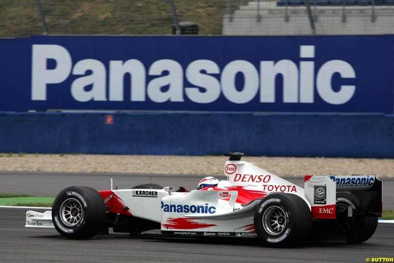 Olivier Panis, Toyota,  German GP, Saturday July 24th, 2004.