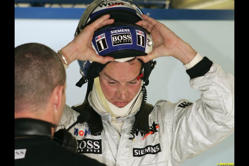 David Coulthard, German GP, Saturday July 24th, 2004.