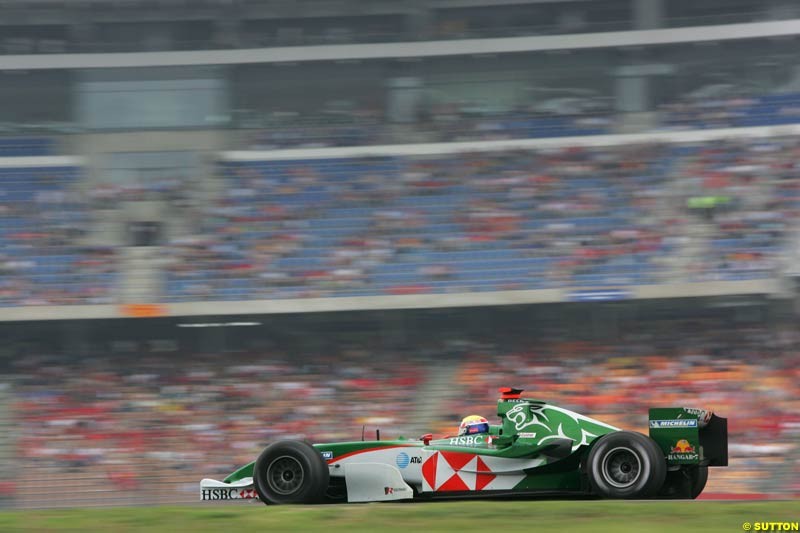 Mark Webber, Jaguar, German GP, Saturday July 24th, 2004.