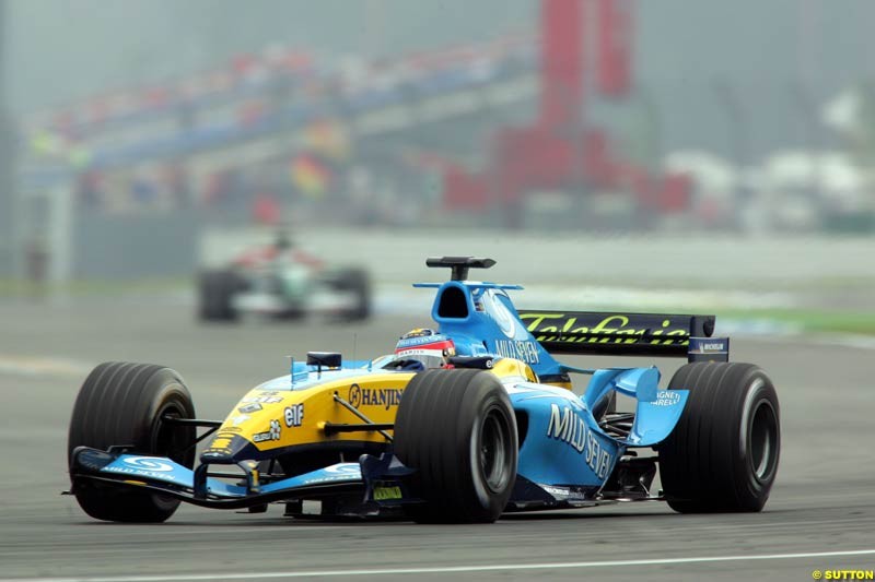 Fernando Alonso, Renault, German GP, Saturday July 24th, 2004.