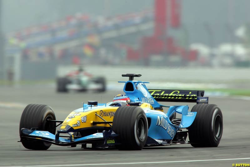 Fernando Alonso, Renault,  German GP, Saturday July 24th, 2004.