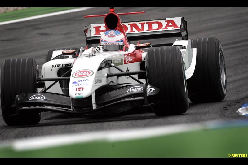 Jenson Button, BAR-Honda,  German GP, Saturday July 24th, 2004.