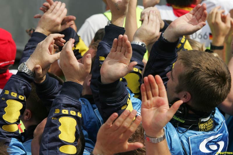 Renault, German GP, Sunday July 25th, 2004.