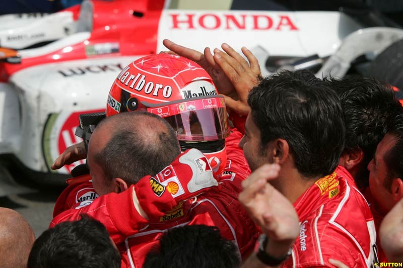 Michael Schumacher, German GP, Sunday July 25th, 2004.