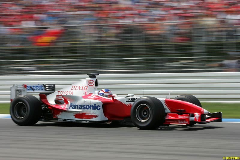 Olivier Panis, Toyota, German GP, Sunday July 25th, 2004.