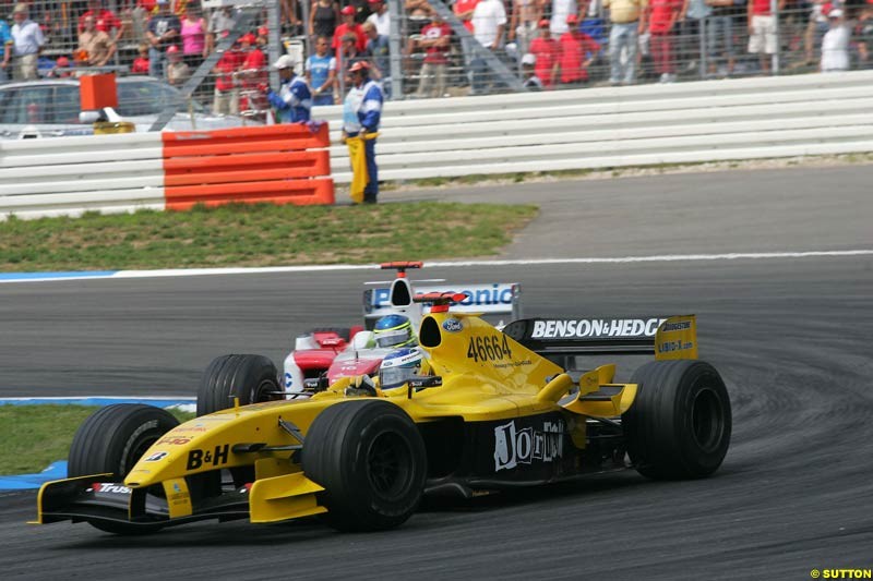 Nick Heidfeld, Jordan-Ford, German GP, Sunday July 25th, 2004.