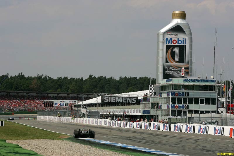 David Coulthard, Mclaren-Mercedes, German GP, Sunday July 25th, 2004.