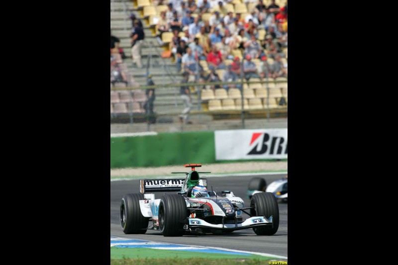 Gimmi Bruni, Minardi-Cosworth, German GP, Sunday July 24h, 2004.