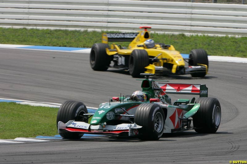 Christian Klien, Jaguar, German GP, Sunday July 25th, 2004.