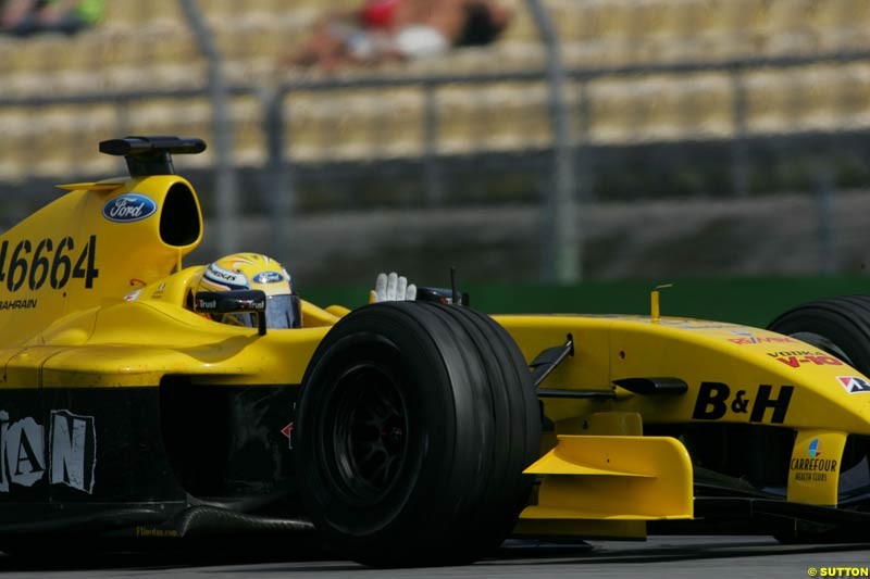 Giorgio Pantano, Jordan-Ford, German GP, Sunday July 25th, 2004.
