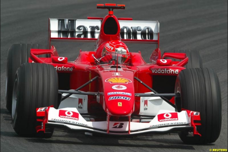 Michael Schumacher, Ferrari, German GP, Sunday July 25th, 2004.