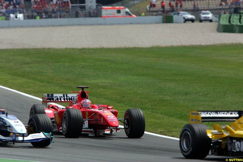 Rubens Barrichello, Ferrari, German GP, Sunday July 25th, 2004.