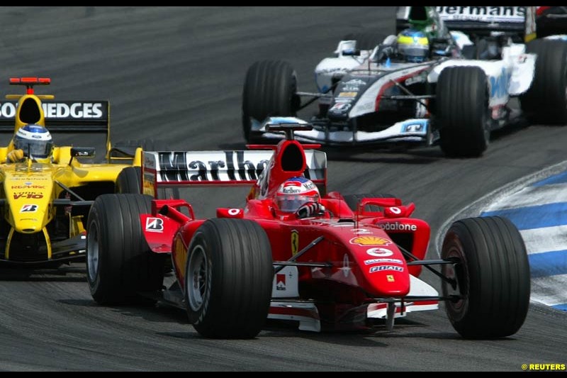 Rubens Barrichello, Ferrari, German GP, Sunday July 25th, 2004.