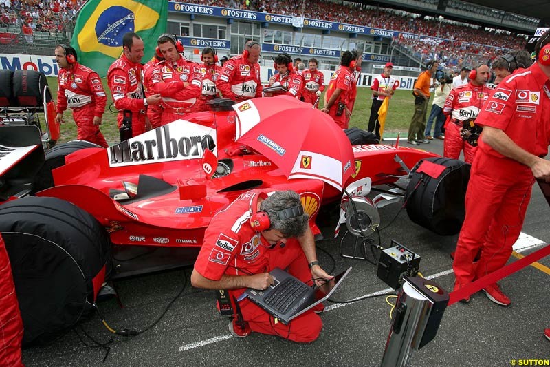 Ferrari, German GP, Sunday July 25th, 2004.