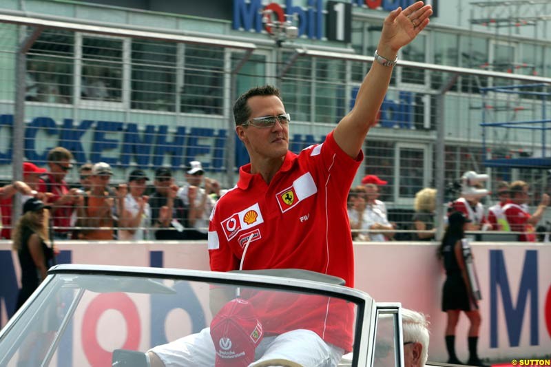 Michael Schumacher,  German GP, July 25th, 2004.