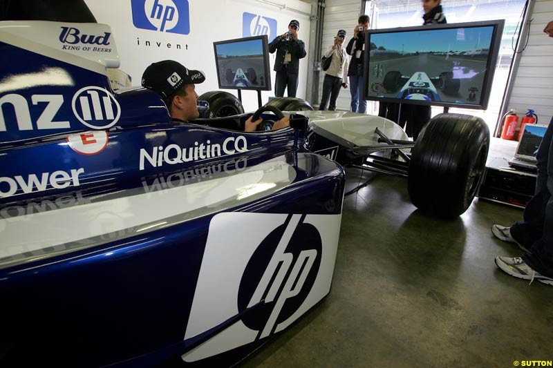 Ralf Schumacher, HP Track Day, Rockingham Motor Speedway, 23 August 2004.