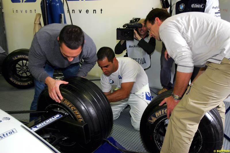 Juan Pablo Montoya, HP Track Day, Rockingham Motor Speedway, 23 August 2004.