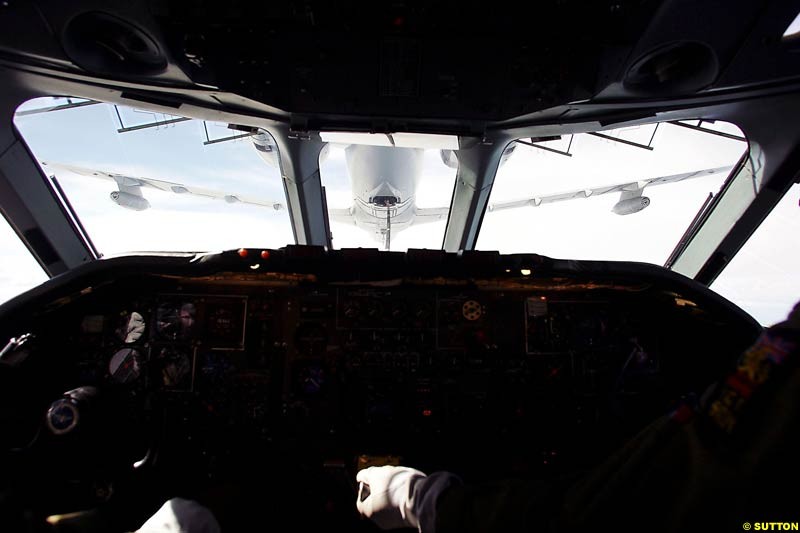 VC-10 refuels another VC-10 Jordan Meet the Royal Air Force, VC10 Air-to-Air Refuelling, RAF Brize Norton, England. 24 August 2004.