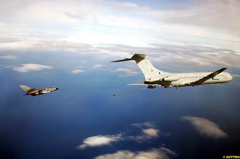 Tornado and VC-10 Jordan Meet the Royal Air Force, VC10 Air-to-Air Refuelling, RAF Brize Norton, England. 24 August 2004.