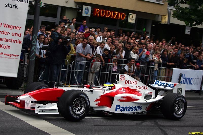 Ricardo Zonta, Toyota, Toyota City Grand Prix, Cologne, Germany; August 22nd, 2004.