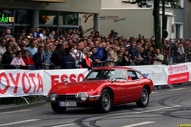 Toyota 2000GT driven by Mr Schrick, President of Toyota Germany. Toyota City Grand Prix, Cologne, Germany; August 22nd, 2004.