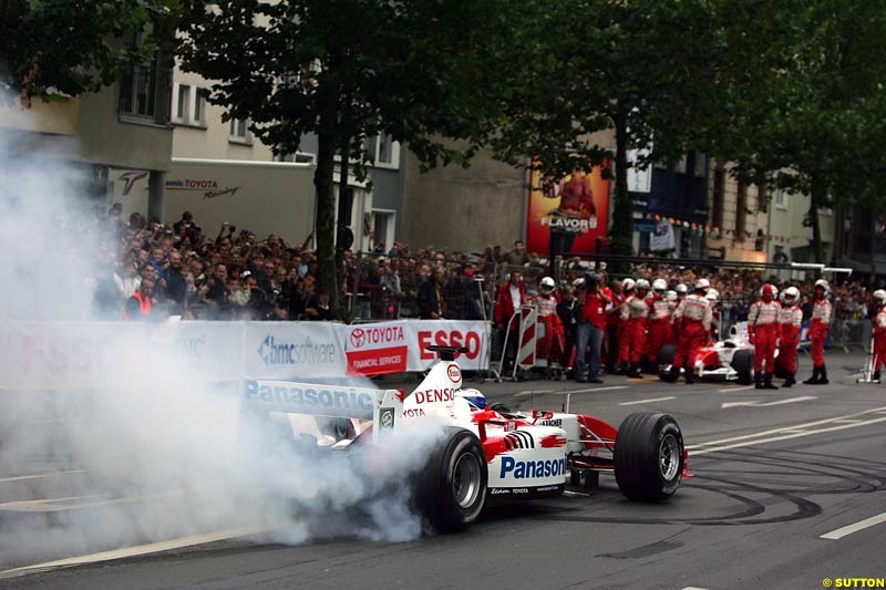 Olivier Panis, Toyota, Toyota City Grand Prix, Cologne, Germany; August 22nd, 2004.