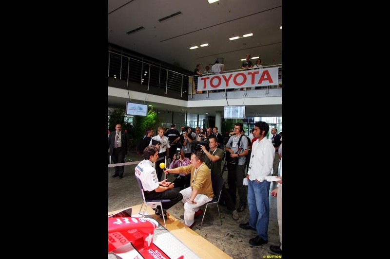 Ricardo Zonta, Toyota City Grand Prix, Cologne, Germany; August 22nd, 2004.